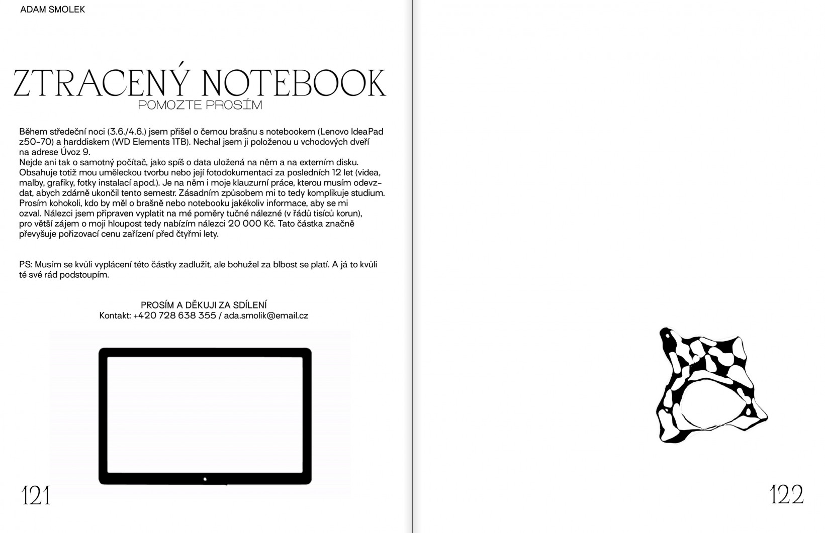 Adam Smolek: Ztracený notebook