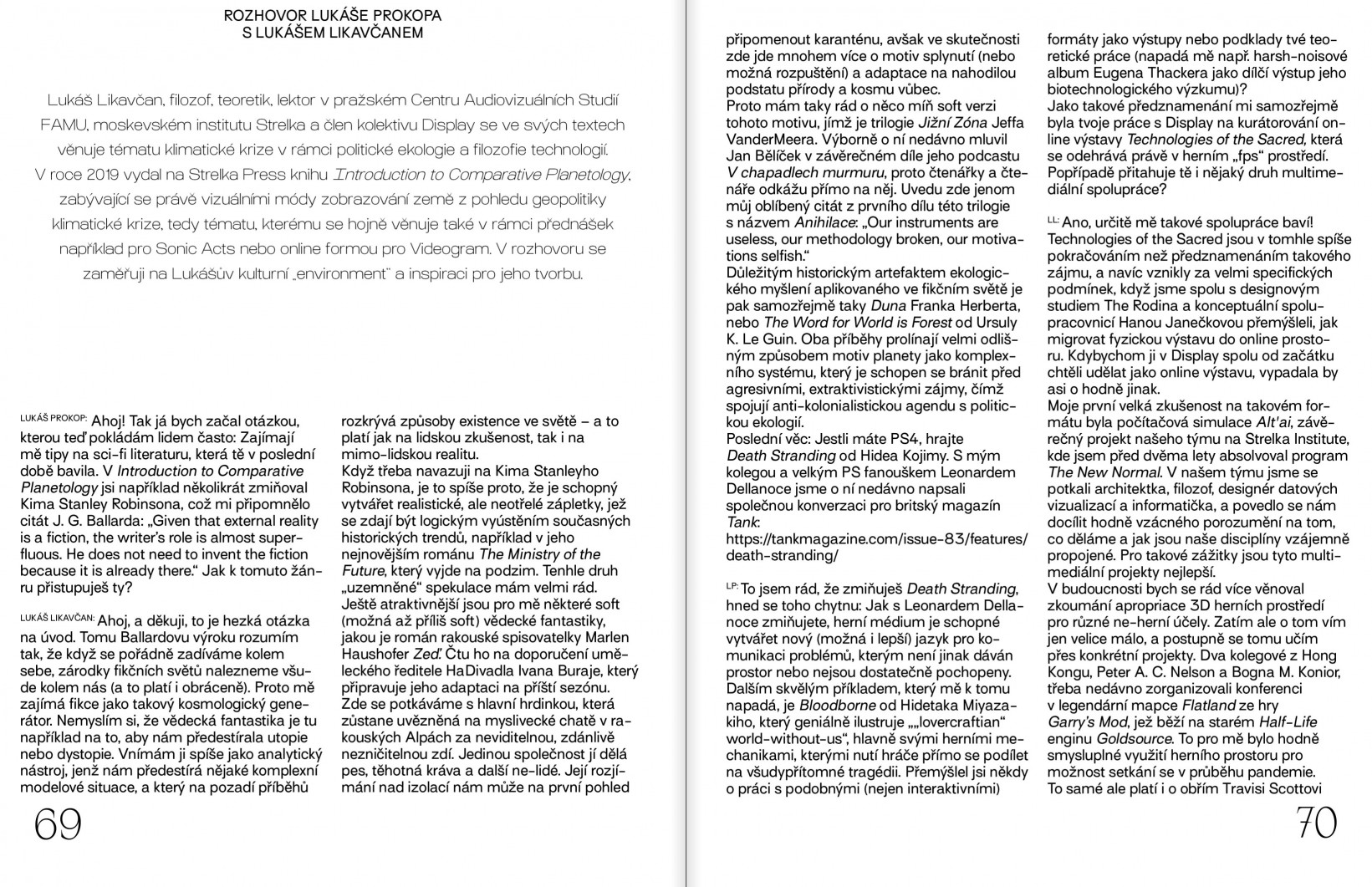 Rozhovor Lukáše Prokopa s Lukášem Likavčanem