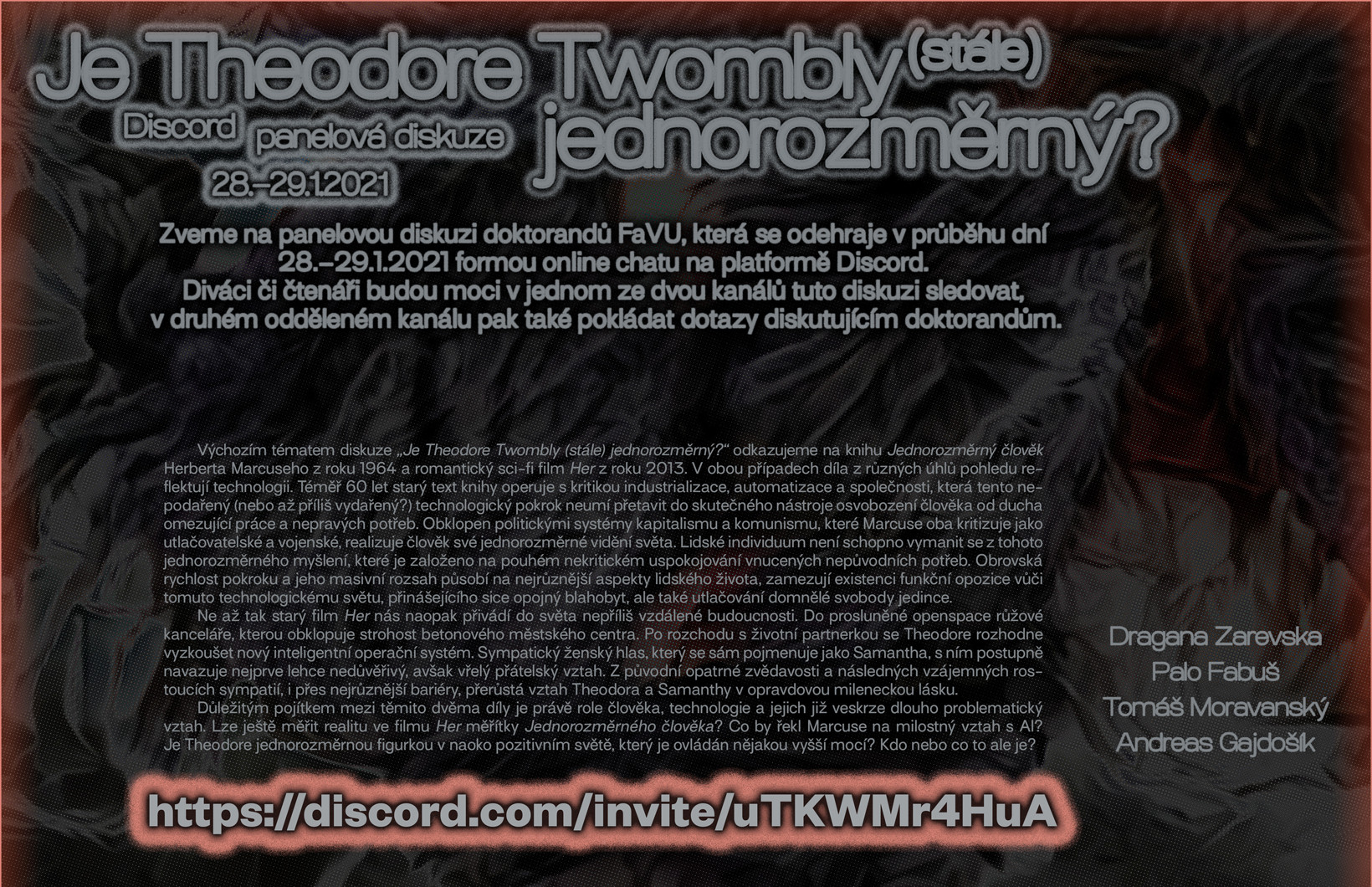 Panelová diskuze: Je Theodore Twombly (stále) jednorozměrný?